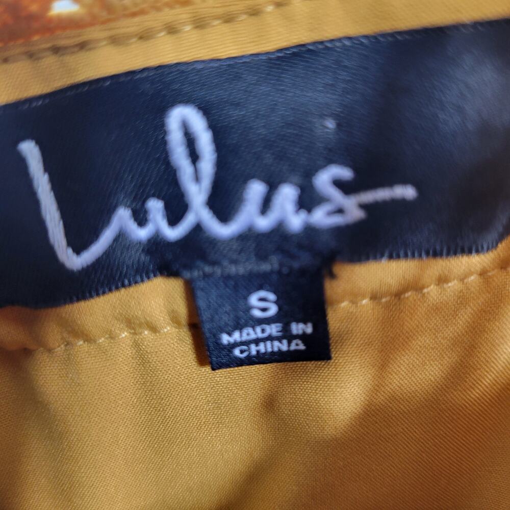 Lulus Forever Love Golden Yellow Swiss Dot Sleeveless Dress Size S 122925-2Clo2 - Picture 7 of 9